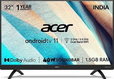 Acer AR32AR2841HDSB S Series 32 Inch HD Ready Smart LED TV Price In