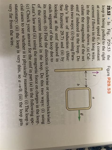 Solved In Fig P The Loop Is Being Pulled To The Right Chegg