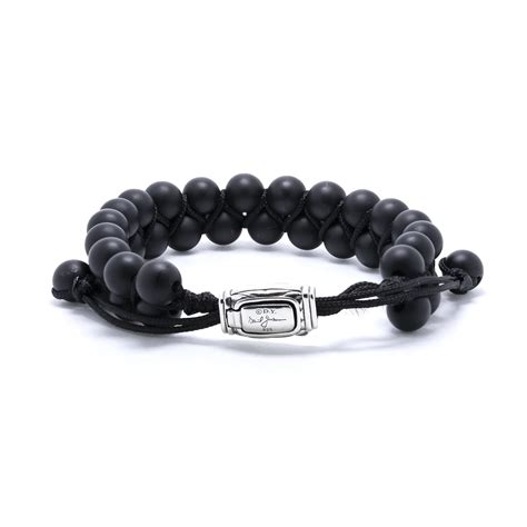 David Yurman Spiritual Two Row Black Onyx Bead Bracelet Oliver Jewellery