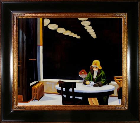 Edward Hopper Automat Pre Framed Opulent Frame X At