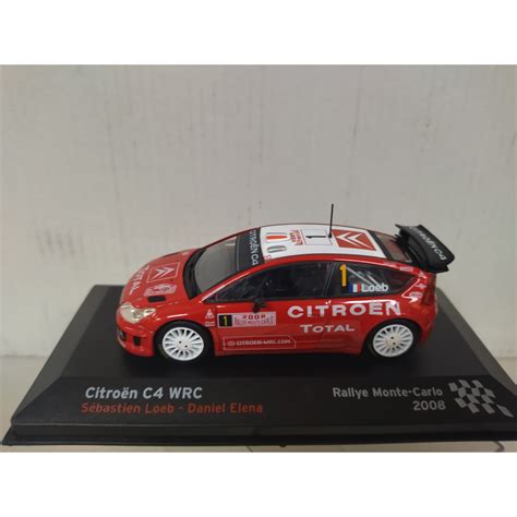 CITROEN C4 WRC 2008 WIN RALLY MONTE CARLO S LOEB 1 43 ALTAYA IXO PEANA