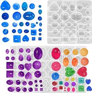 Finegood Lot De Moules En Silicone Pour Bijoux En R Sine Poxy Pour