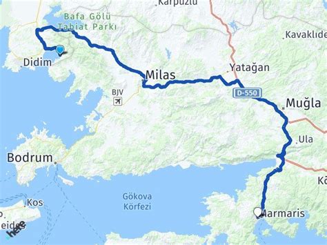 Aydın Didim Akbük Marmaris Muğla Arası Kaç Km Yol Tarifi