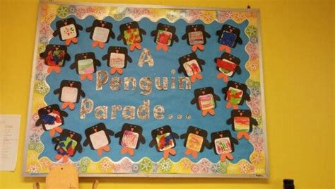 Penguin Parade Winter Bulletin Board Image Only Winter Bulletin Boards School Bulletin