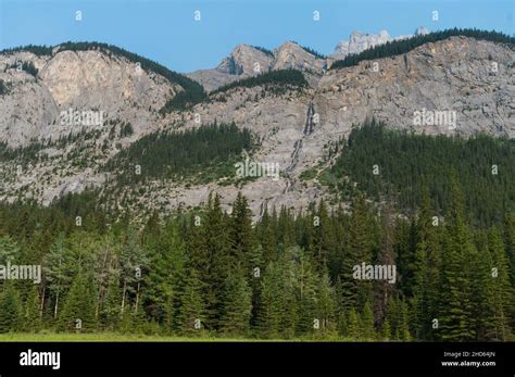 Cascade Falls At Banff National Park Alberta Canada Stock Photo Alamy