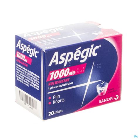 ASPEGIC 1000 20 SACH Pharmacie Online