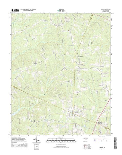 Mytopo Grissom North Carolina Usgs Quad Topo Map