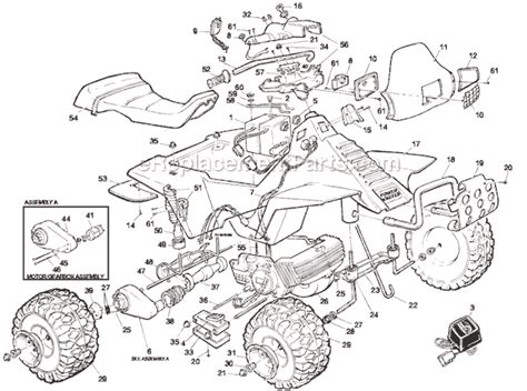 Power Wheels Kawasaki Ninja ATV | 74590-9993 | eReplacementParts.com