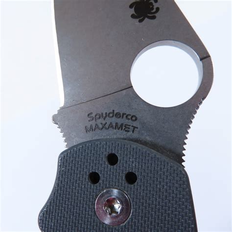 Spyderco Para 3 C223gpdgy 3 Maxamet Stonewashed Plain Blade Folding Knife