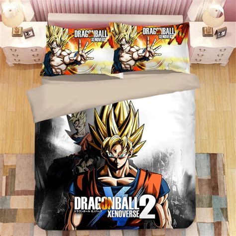 Dragon Ball Z 3d Bedding Set Son Goku Vegeta Duvet Covers Pillowcases