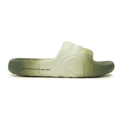Adidas Men Adilette 22 Silver Silver Green Core Black