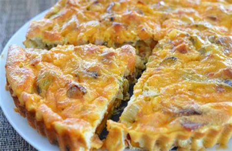 Quiche Sans P Te Au Champignon Ww Recettes Wetwet