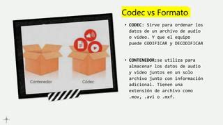 Que Son Los Codecs Y Formatos De Video Ppt Descarga Gratuita