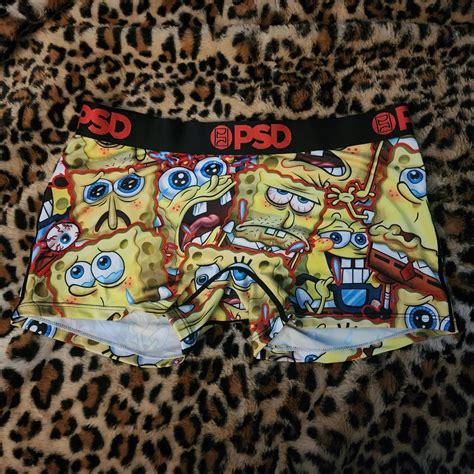 Psd Underwear Spongebob Panties Booty Shorts Depop