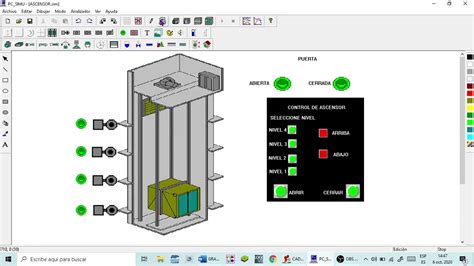 Ascensor En Grafcet Cade Simu Y Pc Simu Youtube
