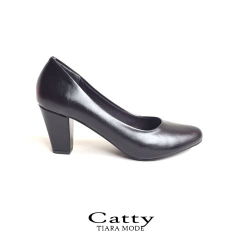 Jual Sepatu Kerja Pantofel Wanita Heel Cm Catty Tiara Mode Bahan