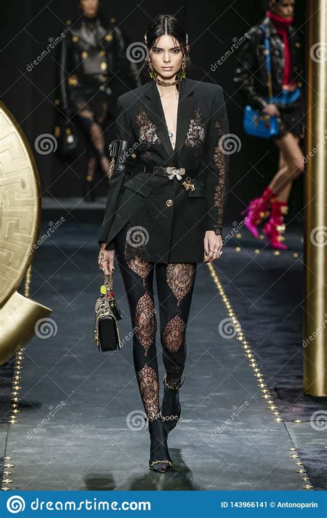 Kendall Jenner Walks The Runway At The Versace Show At Milan Fashion