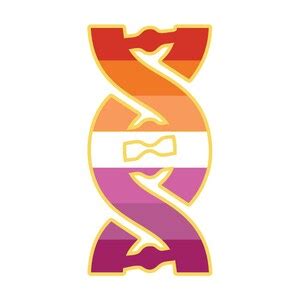 Alternate Lesbian Pride DNA Helix LGBT Pride Born This Way Indoor