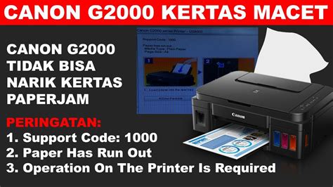 Cara Mengatasi Kertas Nyangkut Di Printer Canon G