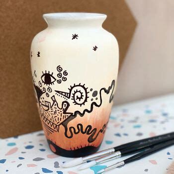 Paint Your Own Ceramic Vase Kit By Star Glazers