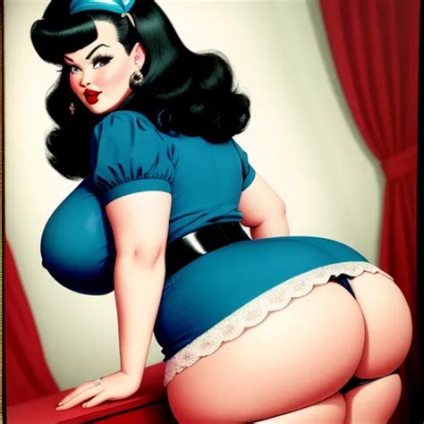 Hi Res Images Bbw Bettie Paige With Huge Ass In A Dress