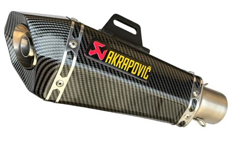 Ponteira Escapamento Esportivo Akrapovic Wtp Fibra Carbon Ponteira