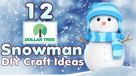 Snowman Dollar Tree Diy Craft Ideas Winter Wonderland On A Budget