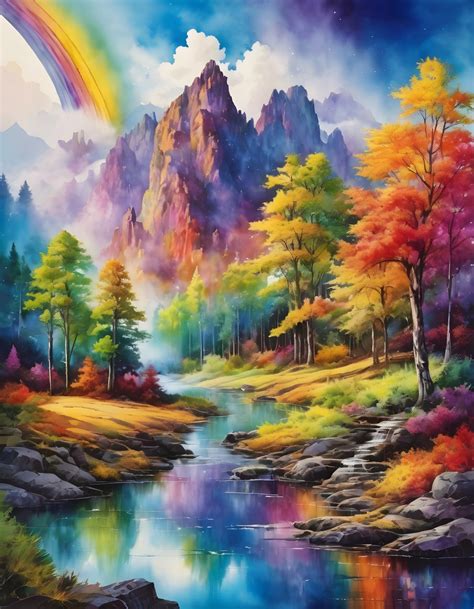 Fantasy Landscape Illustration Free Stock Photo Public Domain Pictures