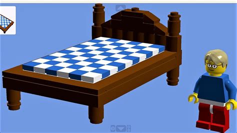 How To Build A Lego Bed Model 1 Lego Bed Tutorial Youtube