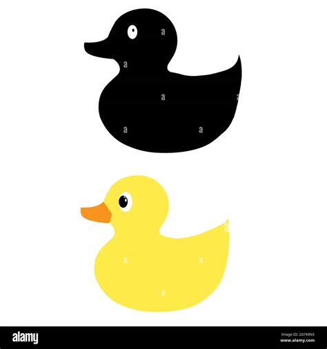 Rubber Duck Silhouette Clip Art