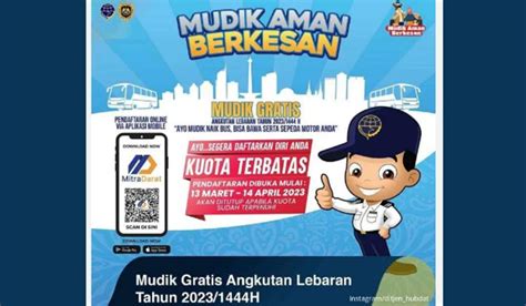 Mau Mudik Gratis Bersama Kemenhub Cek Syaratnya