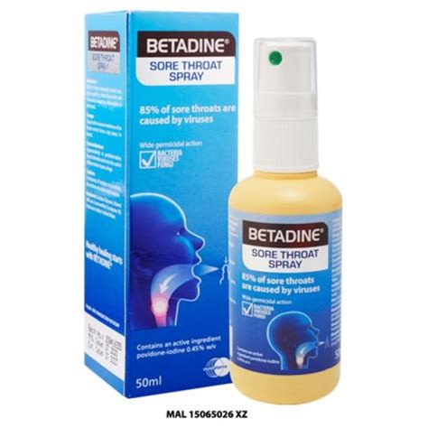 Betadine Sore Throat Spray For Covid 19 Prevention In Malaysia