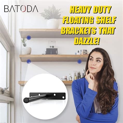 Buy Batoda Floating Shelf Bracket Heavy Duty Solid Steel Blind