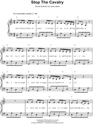 "Stop the Cavalry" Sheet Music - 5 Arrangements Available Instantly ...