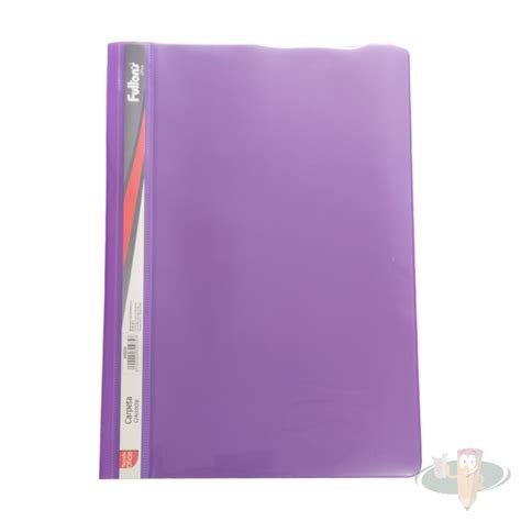 Carpeta Vinil Oficio Con Acoclip Morado Fultons Libreria Utiles