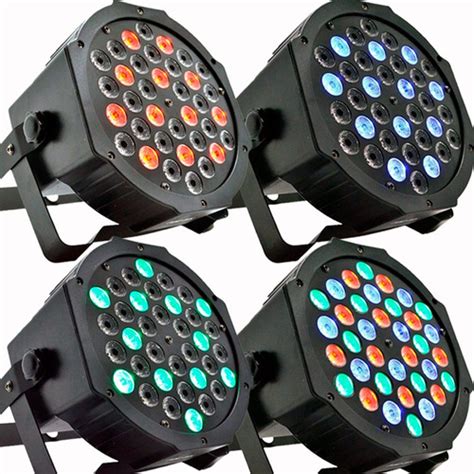 X Canh O Refletor Leds Par Rgb W Dmx Ilumina O Dj