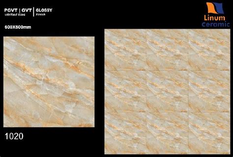 600x600mm Glossy Finish GVT PGVT Vitrified Floor Tiles At Best Price In