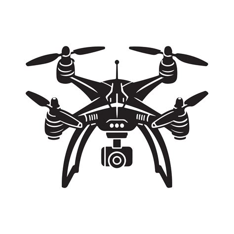 Drone silhouette art illustration. 46351199 Vector Art at Vecteezy