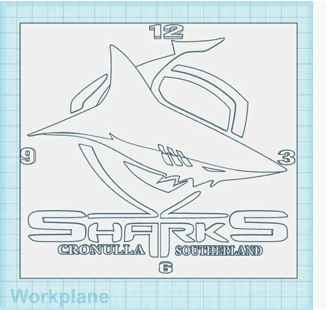 STL Datei CRONULLA HAIE UHR Kostenlos3D Druckbares Objekt Zum