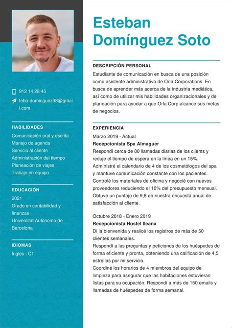 Formato Actualizado De Curriculum Vitae 2021 Template For U