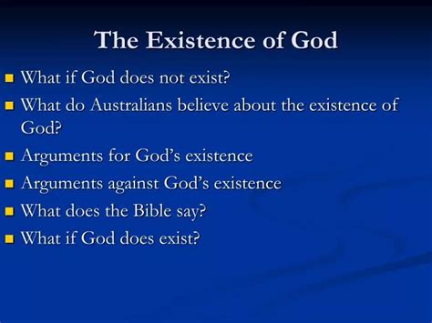 Ppt The Existence Of God Powerpoint Presentation Free Download Id