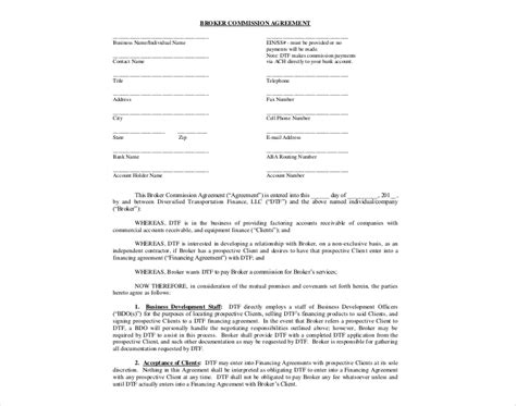 Commission Agreement 18 Examples Format Pdf Examples