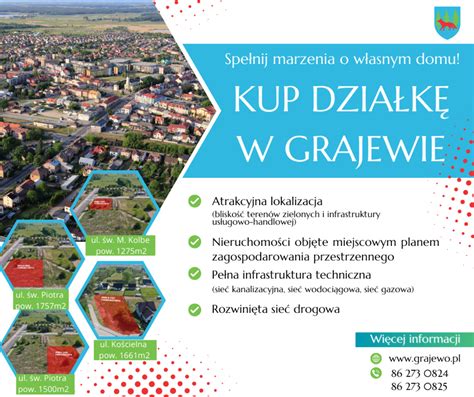 Miasto sprzedaje działki pod zabudowę jednorodzinną e Grajewo pl