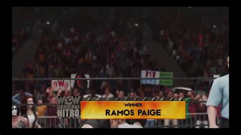 Wwe2k19 WCW Monday Nitro Ramos Paige Vs Sting YouTube