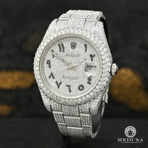 Rolex Datejust Mm Arabic Full Honeycomb Stainless Rolex