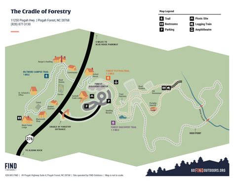 Cradle Of Forestry Map Find Outdoors