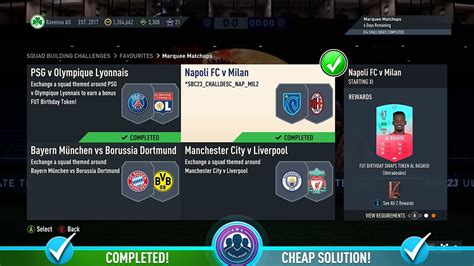 FIFA 23 Marquee Matchups Napoli V Milan SBC Cheap Solution Tips