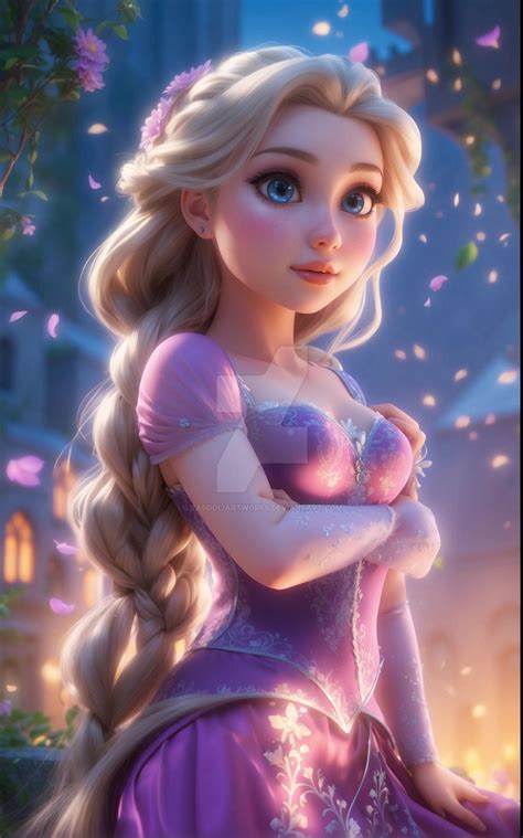 Princess Rapunzel From Disney Tangled By Rasooliartworks On Deviantart