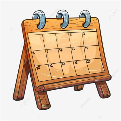 Cartoon Calendar Showing Month Of October Cartoon Drawing Doodle Png