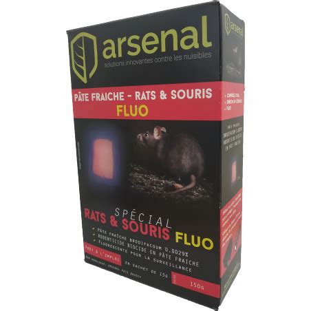 PÂTE FRAÎCHE FLUO RAT ET SOURIS ARSENAL x24 Ensystex Solution Pro